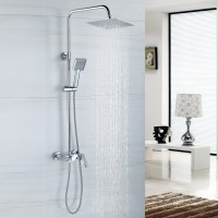 BOND B02-9400 Душевая система с тропическим душем и смесителем с изливом