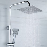 BOND B02-9400 Душевая система с тропическим душем и смесителем с изливом