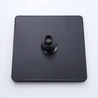 BOND Куб B02-9988 Верхний душ черного цвета 215*215мм с силиконовыми форсунками