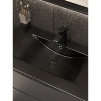 BOND B03-2188 Смеситель черный матовый без донного клапана для раковины