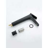 BOND B03-2788 Смеситель черный однорычажный высокий без донного клапана для накладной раковины