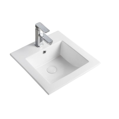 Раковина встраиваемая Orange, с переливом, белый, B03-410W