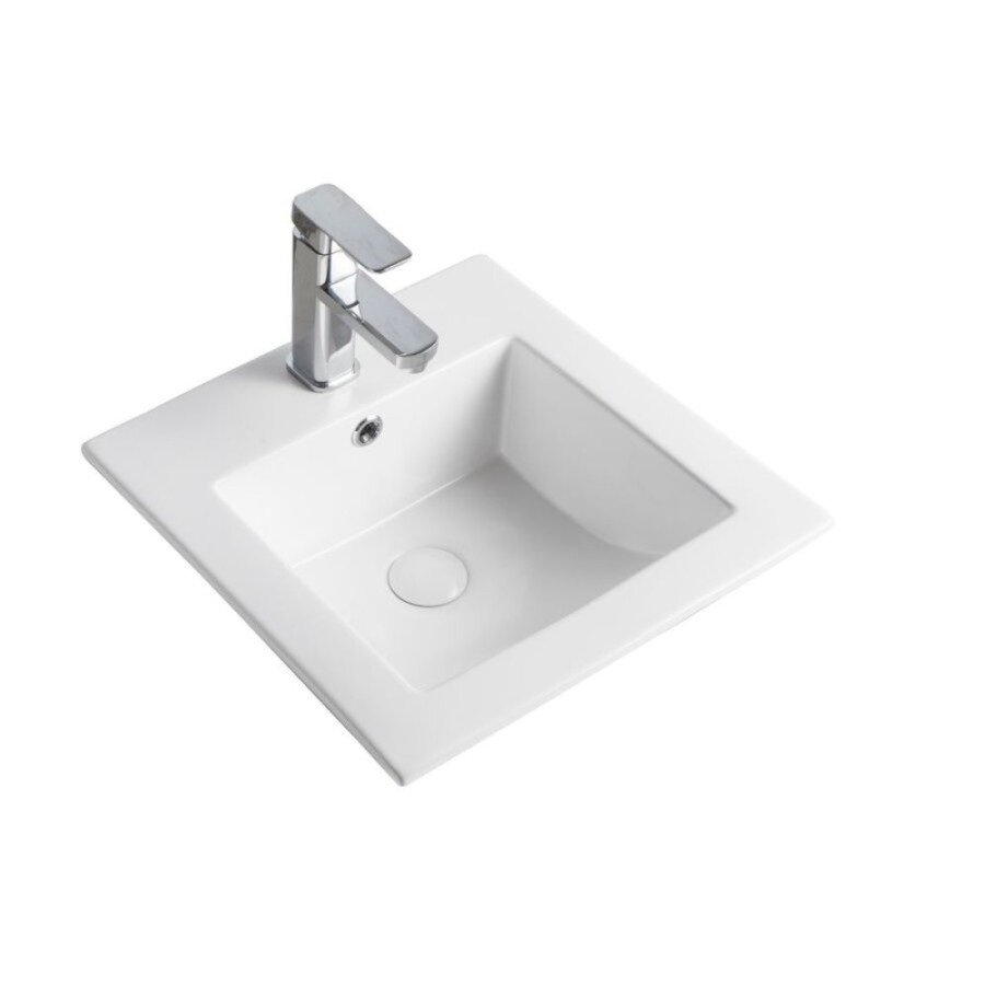 Раковина встраиваемая Orange, с переливом, белый, B03-410W