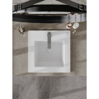 Раковина встраиваемая Orange, с переливом, белый, B03-410W
