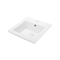 Раковина встраиваемая Orange, с переливом, белый, B03-410W