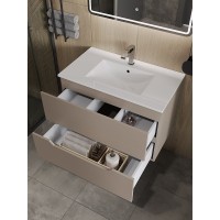 Раковина Orange B03-700W, 71 см, фарфор, белая