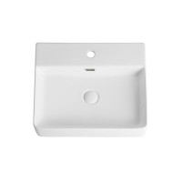 Накладная раковина Orange B04-500W, с переливом, белый