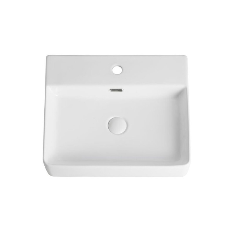 Накладная раковина Orange B04-500W, с переливом, белый