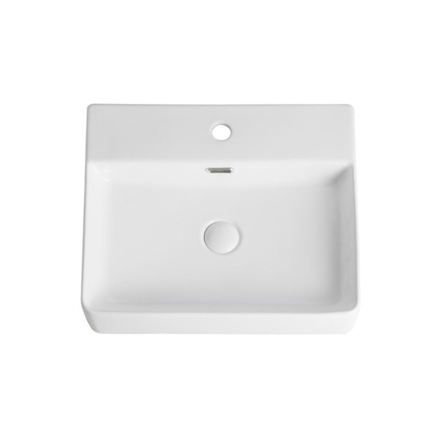 Накладная раковина Orange B04-500W, с переливом, белый