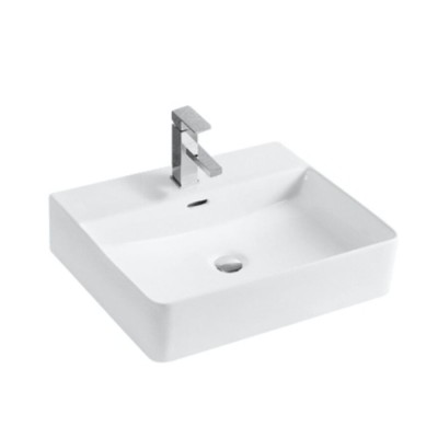 Накладная раковина Orange B04-500W, с переливом, белый