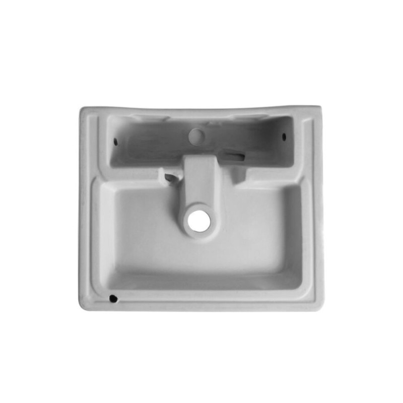 Накладная раковина Orange B04-500W, с переливом, белый