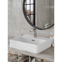 Накладная раковина Orange B04-500W, с переливом, белый