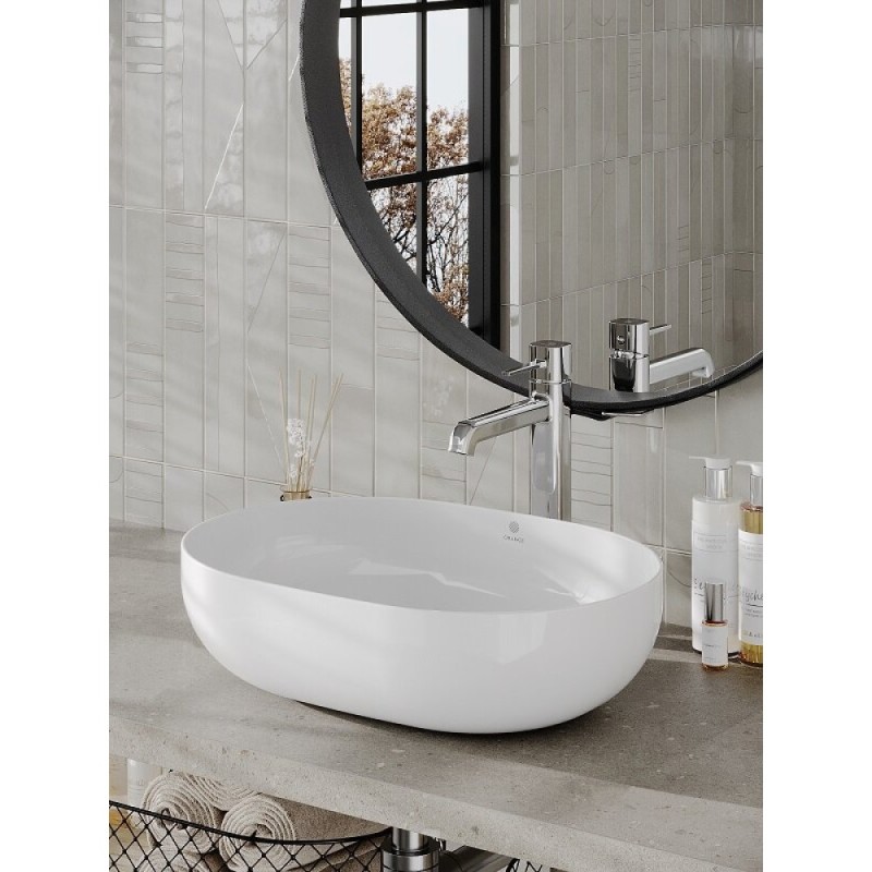 Раковина Orange, B05-480W, 48 см, фарфор, цвет белый