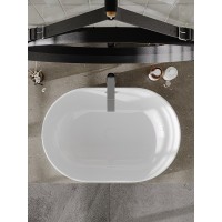 Раковина Orange, B05-600W, 60 см, фарфор, цвет белый
