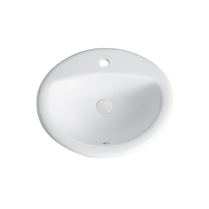 Раковина встраиваемая Orange, с переливом, белый, B06-520W