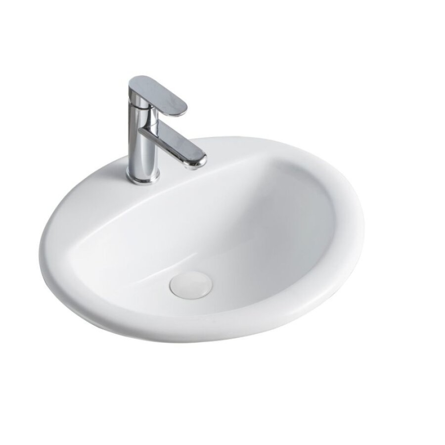 Раковина встраиваемая Orange, с переливом, белый, B06-520W
