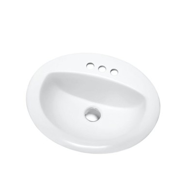 Раковина встраиваемая Orange, с переливом, белый, B06-520W3