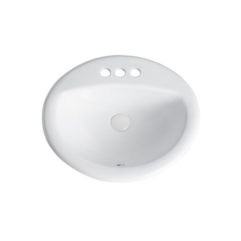 Раковина встраиваемая Orange, с переливом, белый, B06-520W3