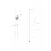 BOND B06-8700 Душевой гарнитур 90см с многофункциональным ручным душем