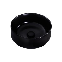 Раковина накладная Orange 34,5 см, фарфор, черный матовый, B07-345B