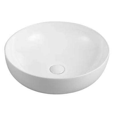 Раковина накладная Orange 42 см, фарфор, белый глянец, B07-420W