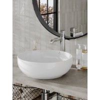 Раковина накладная Orange 42 см, фарфор, белый глянец, B07-420W
