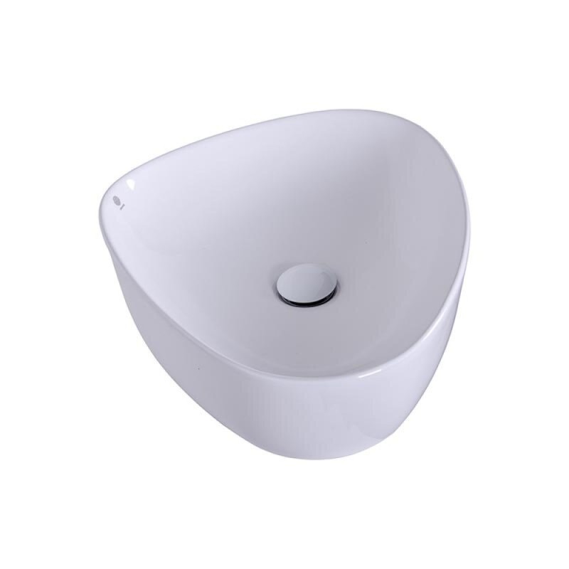 Раковина накладная Orange 50 см, фарфор, белый глянец, B07-500W
