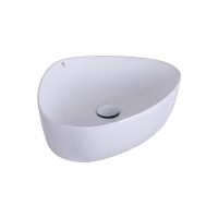 Раковина накладная Orange 50 см, фарфор, белый глянец, B07-500W
