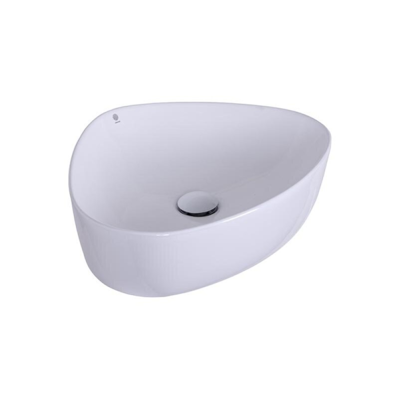 Раковина накладная Orange 50 см, фарфор, белый глянец, B07-500W