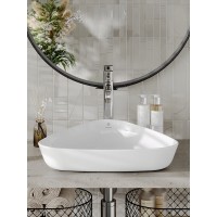Раковина накладная Orange 50 см, фарфор, белый глянец, B07-500W