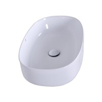 Раковина накладная Orange 54 см, фарфор, белый глянец, B07-540W