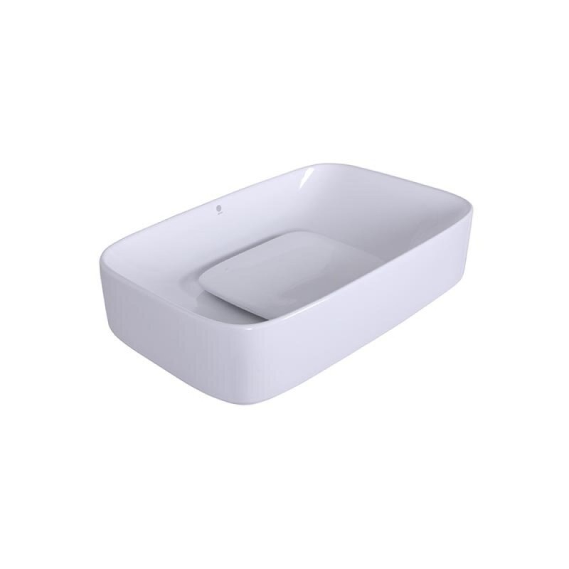Раковина накладная Orange 60 см, фарфор, белый глянец, B07-600W