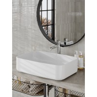 Раковина накладная Orange 60 см, фарфор, белый глянец, B07-600W
