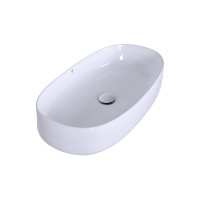 Раковина накладная Orange 67,5 см, фарфор, белый глянец, B07-675W