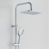 BOND B07-9400 Душевая стойка с термостатом, тропическим душем и смесителем с изливом