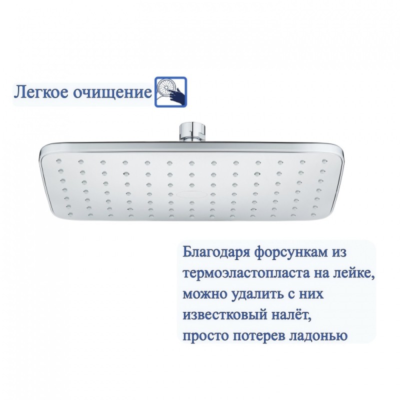 BOND B07-9400 Душевая стойка с термостатом, тропическим душем и смесителем с изливом
