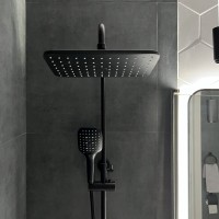 BOND Куб B07-9988 Верхний душ черного цвета 295*180мм