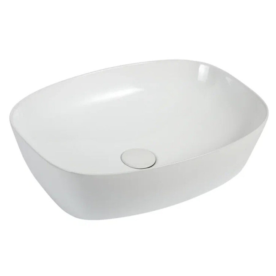 Раковина накладная Orange 50 см, фарфор, белый глянец, B08-500W