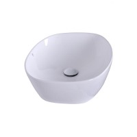 Раковина накладная Orange 50 см, фарфор, белый глянец, B08-500W
