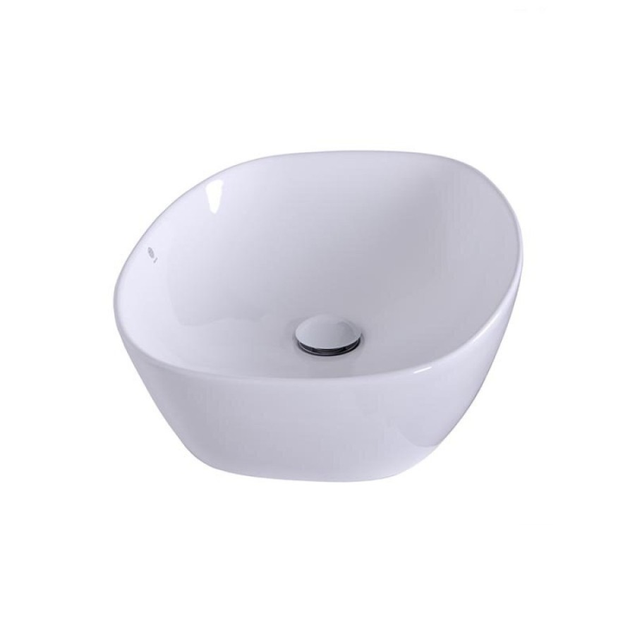 Раковина накладная Orange 50 см, фарфор, белый глянец, B08-500W