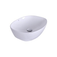 Раковина накладная Orange 50 см, фарфор, белый глянец, B08-500W