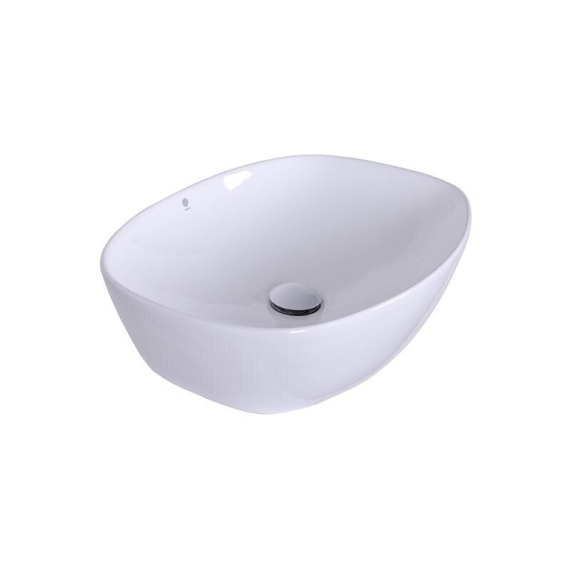 Раковина накладная Orange 50 см, фарфор, белый глянец, B08-500W