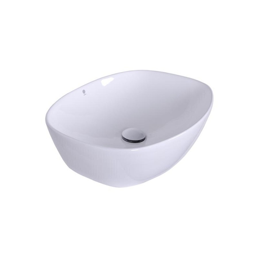 Раковина накладная Orange 50 см, фарфор, белый глянец, B08-500W