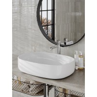 Раковина Orange, B08-600W, 60 см, фарфор, цвет белый