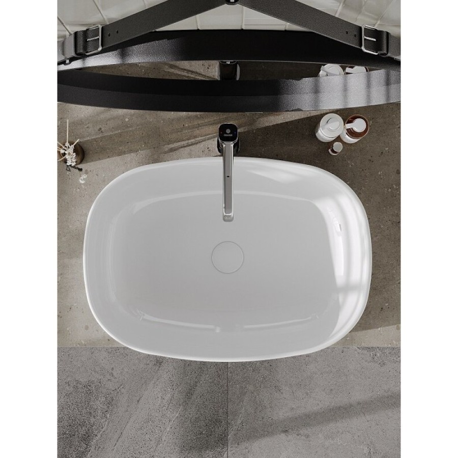 Раковина Orange, B08-600W, 60 см, фарфор, цвет белый