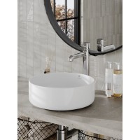 Раковина накладная Orange 36 см, фарфор, белый глянец, B09-360W