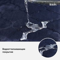 Коврик для ванной комнаты Iddis Basic B20P580i12 50 x 80 см, полиэстер с запоминающей пеной, синий