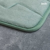 Коврик для ванной комнаты Iddis Basic B22P580i12 50 x 80 см, полиэстер с запоминающей пеной, зеленый