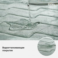 Коврик для ванной комнаты Iddis Basic B22P580i12 50 x 80 см, полиэстер с запоминающей пеной, зеленый