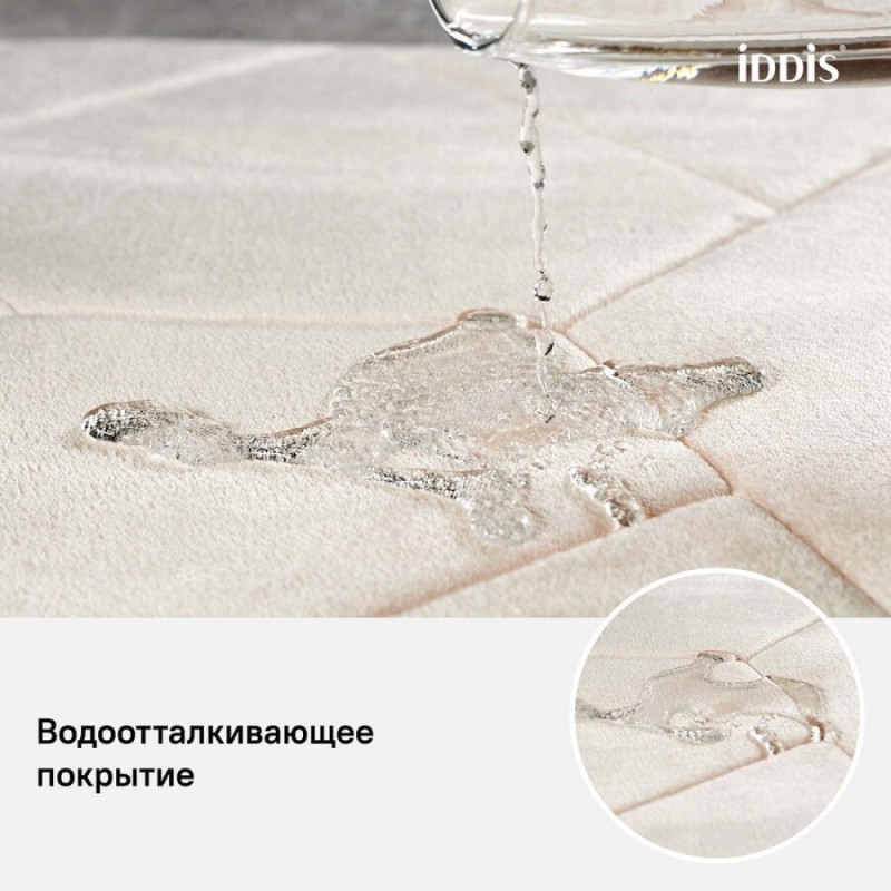 Коврик для ванной комнаты Iddis Basic B23P580i12 50 x 80 см, полиэстер с запоминающей пеной, розовый